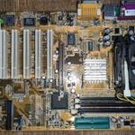 RETRO PC alkatrész - alaplap - SOCKET 478 - ABIT BD7II - CELERON 2.4 GHz - 512 MB RAM fotó