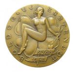 Magyarország, Iván István: Boldog új esztendőt kíván a Magyar Állami Pénzverő 1948 EF+40.5mm fotó