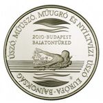 Magyarország, 5000 forint 2010 PP - Úszó Európa-Bajnokság UNC, 31.46g925 fotó