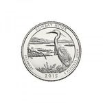 USA, quarter dollar 2015 S - Bombay Hook aUNC+ fotó