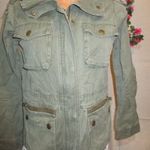 Minőségi H&M XS-S-s 158-s keki színű dzseki kiskabát. fotó