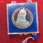 ERZSÉBET KIRÁLYNÉ SZÜLETÉSÉNEK 150.ÉVFORDULÓJA 1837-1987 EZÜST: 36g/640 PP fotó