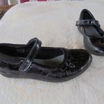 35-ös Clarks fekete, tépőzáras bőr balerina cipő 35, 5 fotó