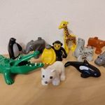 lego duplo állat figura boci tehén, jegesmedve medvebocs jegesmaci mackó, zsiráf fotó