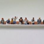 KF176 H0 1: 87 Preiser 10386 Ülő utasok személykocsikba és buszokba figura készlet fotó