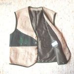 Tiroli drapp-vadászzöld férfi mellény 54 Újszerű! fotó