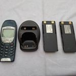 Nokia 6210 mobiltelefon 2db akuval és egy dupla akus töltő - működik fotó