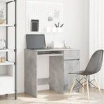 betonszürke forgácslap íróasztal 86x49x76 cm fotó