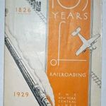 103 év a New York-i vasúti közlekedésben, képes, angol nyelvű kiadvány, 1929 fotó
