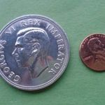 Dél-Afrika ezüst 1947 5 Shillings - George VI fotó