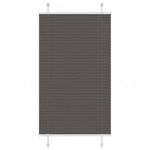 pliszírozott redőny fekete 75x150 cm szövetszélesség 74, 4 cm fotó