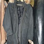 Fekete kapucnis női parka ELADÓ! fotó