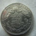 EZÜST F. JÓZSEF 1 FORINT, 1868 GYF. 1 DB. 1 FT-RÓL! fotó