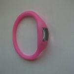 Szilikon karóra rózsaszín / pink színű újszerű 1 FT-RÓL NMÁ! fotó