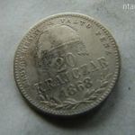 EZÜST F. JÓZSEF MKVP 20 KRAJCÁR, 1868 KB. 1 DB. 1 FT-RÓL! SZÉP fotó