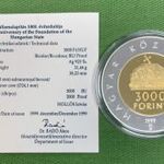 1998 3000 forint PP Proof ezüst emlék pénz Ag925. UNC Államalapítás 1000. évfordulója 1FT NMÁ fotó