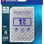 2, 5' HDD (merevlemez), 1TB, USB 3.0, VERBATIM 'Store n Go', ezüst fotó