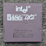 Processzor Gyűjtemény: Intel 486 DX2 66Mhz (SX955) Kerámia Processzor, Cpu fotó