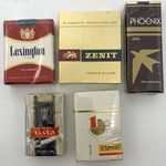 5 csomag retro régi bontatlan cigaretta: Lexington-Zenit-Phoenix-Gala-Hellas 1FT NMÁ fotó