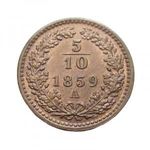 Ausztria, 5/10 krajcár 1859 A aUNC+ fotó