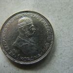 EZÜST F. JÓZSEF EMLÉK 1 KORONA, 1896 KB. 1 DB. 1 FT-RÓL! fotó