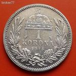 1915 - KB - 1 Korona !! EXTRA ezüst !! fotó