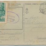 1942 tábori postai levelezőlap, rajta Honvédkarácsony levélzáró bélyeggel fotó