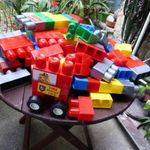 120 darabos építőkocka csomag fotó