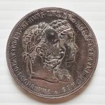 1879 ezüstlakodalmi 2 forint / gulden (Ferenc József és Sissy 25. házassági évfordulójának emlékére) fotó