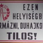 Dekorációs fém tábla (EZEN HELYISÉGBEN LÁRMÁZNI, DUHAJKODNI TILOS! ) fotó