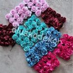 Papírrózsa, rózsa virágfej, esküvői, home dekor, 1, 5 - 2cm/12db fotó