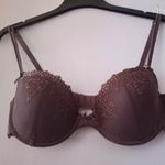 C&A barna színű, hímzett, minőségi melltartó, 80B, ÚJ! fotó
