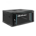 Quoltec 19" Fali rack szekrény 4U 600x280mm - Fekete (54461) fotó