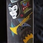 ART DECO DEKO PORCELÁN DÍSZTÁNYÉR ZENÉSZ SZÍNÉSZET SZÍNHÁZ TROMBITA ELŐADÓMŰVÉSZET MŰVÉSZET fotó