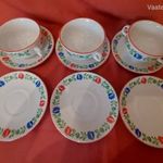 Alföldi porcelán kétfüles leveses csésze kis tányérral egyben eladó ! fotó
