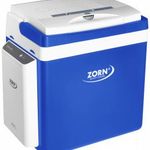 ZORN Cooler Z 26 LNE 7, 8 Ah Hűtőláda EEK: E (A - G) Termoelektromos 12 V, 230 V DC/AC Kék-fehér 2... fotó