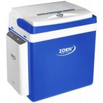ZORN Cooler Z 26 LNE 7, 8 Ah Hűtőláda EEK: E (A - G) Termoelektromos 12 V, 230 V DC/AC Kék-fehér 2... fotó
