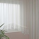 Kész panoráma voile függöny + erkélyajtóra egyenes aljú 015 fotó