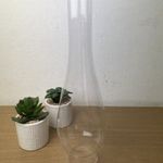 -AN770- Régi Petróleum Lámpa Üveg Cilinder 4, 9x24 cm fotó