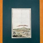1686 Várpalota és a Thury vár színezett rézmetszetű látképe VESZPRÉM MEGYE (*55) fotó