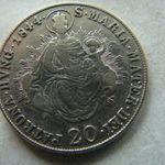 EZÜST V. FERDINÁND 20 KRAJCÁR, 1844 B. 1 DB. 1 FT-RÓL! fotó