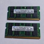 4 Gb (2x2 Gb) Samsung DDR2 667 MHz PC2-5300 laptop RAM kit. fotó
