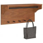 SANDNES tömör fenyőfa falra szerelt kabátállvány 87x30x42 cm fotó