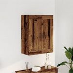 antik fa színű szerelt fa tálalószekrény 69, 5 x 34 x 90 cm fotó