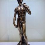Bronzirozott Dávid szobor 31cm fotó