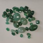 Smaragd MIX - 40 db drágakő - 25, 6 ct, 3, 2 - 11, 7 mm (5231) fotó