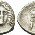 Rodosz i.e. 3-2 szd. Drachma, Héliosz & rózsa, ókori görög ezüst, Rhodes fotó