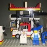 Lego 6378 Service Station - Shell benzinkút és szerviz. Town - City legó szett, 1986. fotó