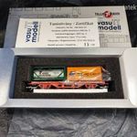 TT MÁV konténervagon Tillig modell Vasuttmodell átalakítás, limitált modell fotó