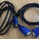 2 darab VGA kábel 1, 7 méter hosszú fekete használt 1Ft-ról fotó
